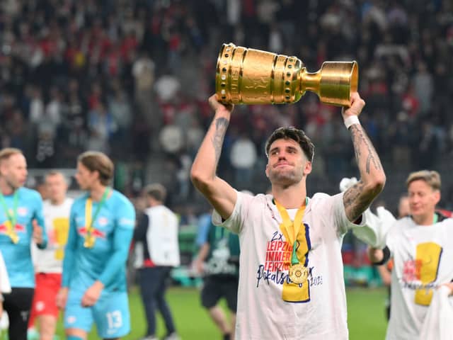Newcastle United transfer target Dominik Szoboszlai.  (Photo by Sebastian Widmann/Getty Images)