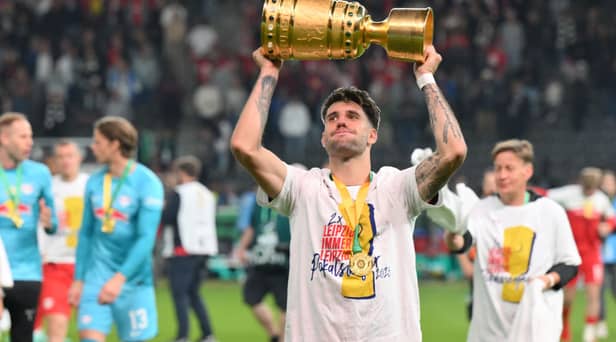 Newcastle United transfer target Dominik Szoboszlai.  (Photo by Sebastian Widmann/Getty Images)