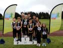 St. Bede’s Catholic Primary School’s winning Y3/4 athletics team.