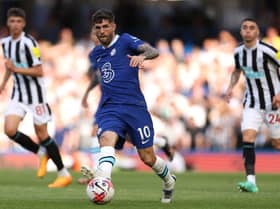 Christian Pulisic in action against Newcastle United.  