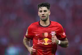 Dominik Szoboszlai of RB Leipzig in action during a match