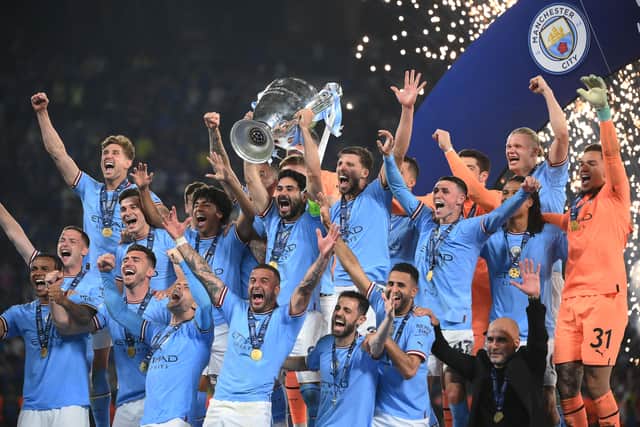 Manchester City lifted the Champions League for the first time on Saturday.  