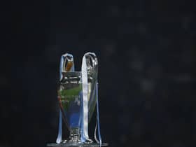The Champions League trophy (AFP via Getty Images). 