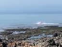 The light aircraft which narrowly avoided disaster when its pilot managed to land safely in the sea of Porthcawl, near Bridgend in South Wales.