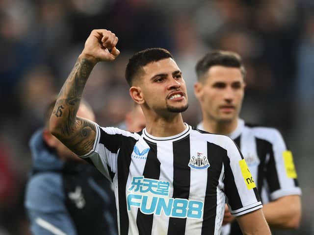 Midfielder Bruno Guimaraes joined Newcastle United from Olympique Lyonnais last year. (Pic: Getty Images)