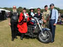 The Mayor is pictured with Stuart Rogerson of the Bad-Landers MC, Cllr Paul Dean, Chairman of South Tyneside Armed Forces Forum, High Sheriff Dame Irene Lucas-Hays, Lord Lieutenant Ms Lucy Winskell, Major Loader of 205 Battery, Royal Artillery and Cadet Carty-Hughes, of 324 Squadron.