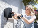 EV Charger in the driveway