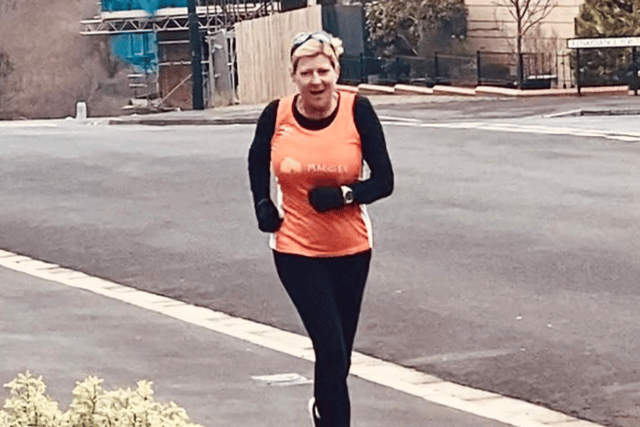 Angela Martin completed 50 miles of running in February. Photo: Other 3rd Party. 