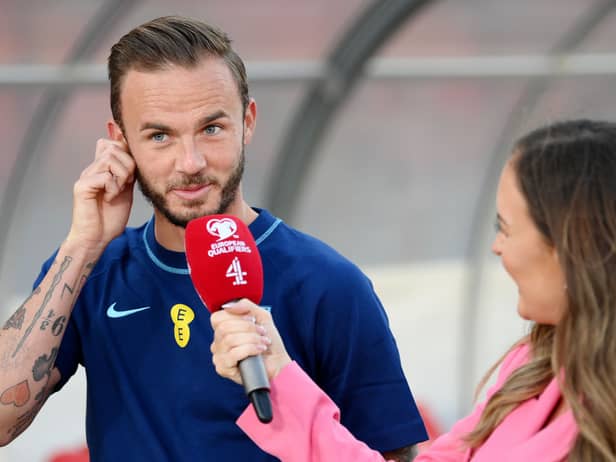 New Tottenham Hotspur signing James Maddison on England duty this month. (Pic; Getty Images)