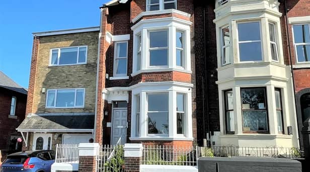 The property is on Beach Road, South Shields NE33