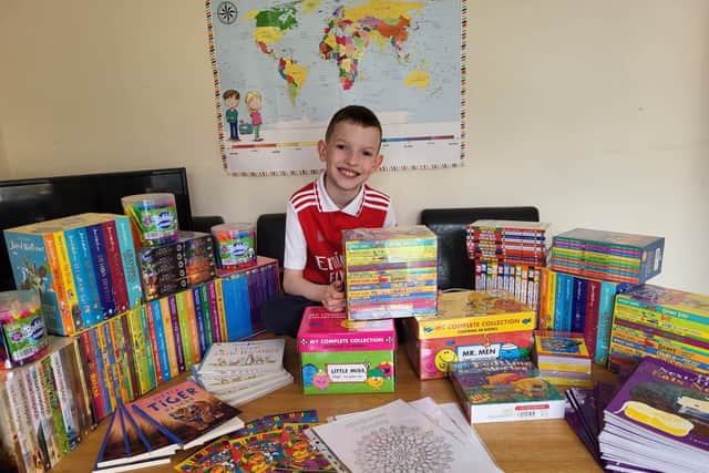 Jack Lewis has created ‘Friendship Bags of Hope’ for poorly children.