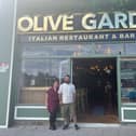Manageress Joanne Gibson and owner Ilhan Ekinci outside the new restaurant 