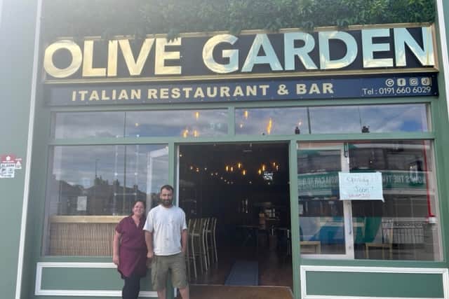 Manageress Joanne Gibson and owner Ilhan Ekinci outside the new restaurant 