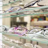 Glasses in opticians