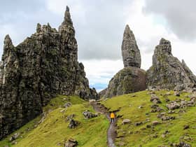 A trail towards The Old Man of Storr during changeable weather, Trotternish peninsula, Isle of Skye, Scotland, UK (Getty Images)