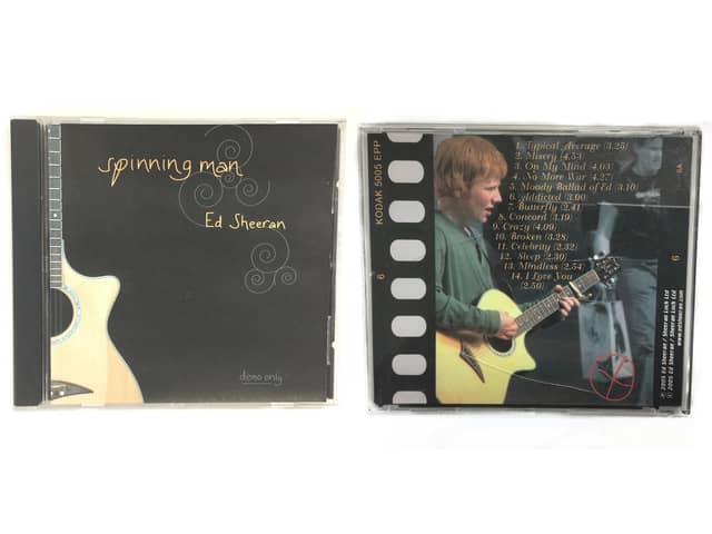 Ed Sheeran’s rare demo CD made while at school expected to sell at auction for massive sum