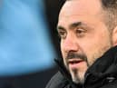 Brighton and Hove Albion head coach Roberto De Zerbi. (Pic: Getty Images)