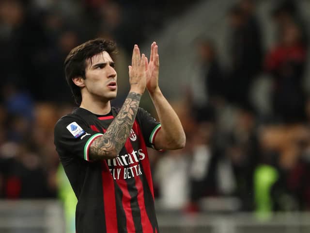 Sandro Tonali will complete his move to Newcastle United next week. (Photo by Marco Luzzani/Getty Images)