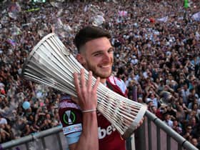 Declan Rice is expected to sign for Arsenal. (Getty Images)