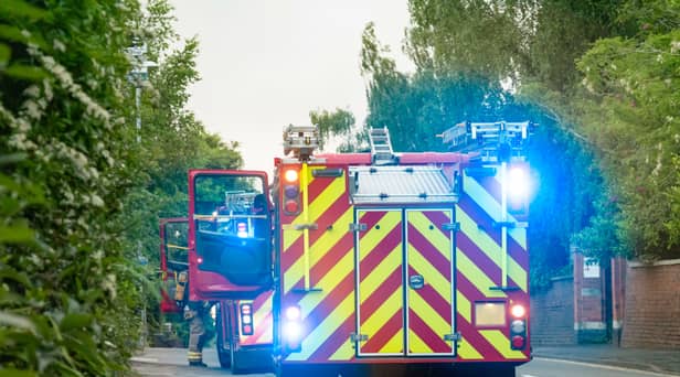 Two fire engines (Stock photo)