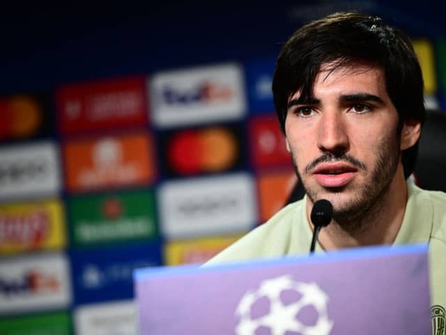 Sandro Tonali is due on Tyneside on Wednesday after being confirmed as a Newcastle United player. (Photo by MARCO BERTORELLO/AFP via Getty Images)
