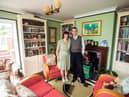 Neil and Lisa Fletcher at home in  Watchet, Somerset. 