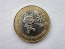 The £2 coin features the official mascot of the games, Tosha the Cat, as well as the logo of the games.