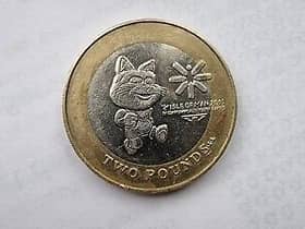 The £2 coin features the official mascot of the games, Tosha the Cat, as well as the logo of the games.