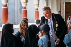 The Mayor meets pupils from Hadrian’s Primary School
