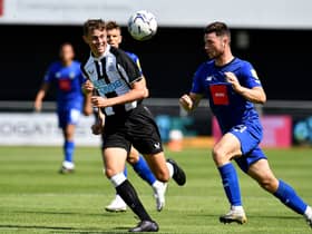 Newcastle United striker Cameron Ferguson, son of Duncan, in action for the club two years ago. (Pic: National World)