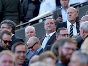 Mike Ashley attending a Newcastle United game during his time as owner.