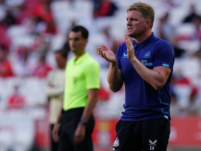 Newcastle United head coach Eddie Howe last pre-season. (Pic: Getty Images)