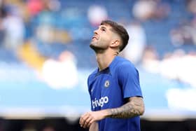  Christian Pulisic of Chelsea looks on during the warm up prior to the Premier League match between Chelsea FC and Newcastle United 