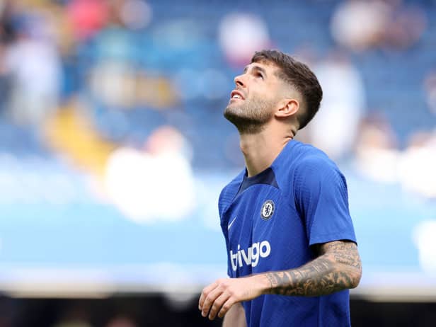  Christian Pulisic of Chelsea looks on during the warm up prior to the Premier League match between Chelsea FC and Newcastle United 