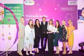 From left: Sarah Thompson, Ellie Smith, Kerry Hall, Eamonn Gribben, Michelle Innes, Gayna Mavin, Lyndsey Hall and Sammy-Jo Bettley.