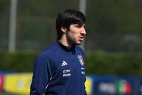 Newcastle United’s newest signing Sandro Tonali. (Photo by Claudio Villa/Getty Images)