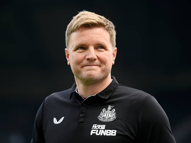 Newcastle United manager Eddie Howe looks on during a match