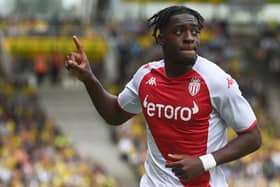 Monaco defender Axel Disasi. (Photo by SEBASTIEN SALOM-GOMIS/AFP via Getty Images)