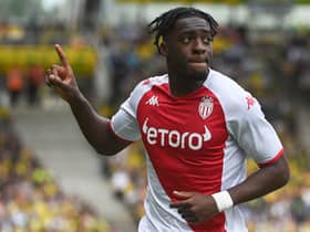 Monaco defender Axel Disasi. (Photo by SEBASTIEN SALOM-GOMIS/AFP via Getty Images)