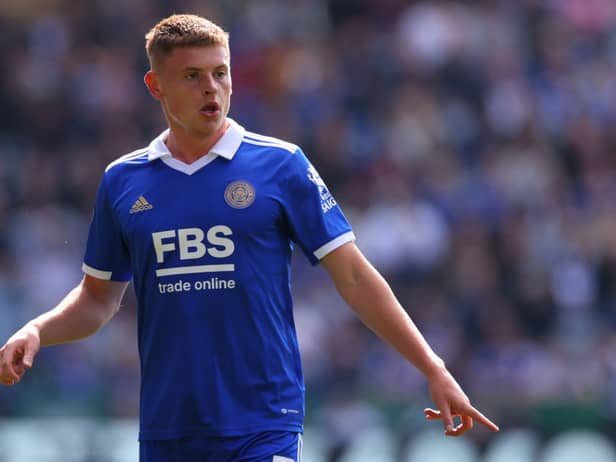 Leicester City winger Harvey Barnes. (Photo by Marc Atkins/Getty Images)