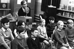 New equipment. including tape recorders, radios and film equipment, were regularly used at Ocean Road and a special room was set aside for these teaching aids. Photo: Shields Gazette