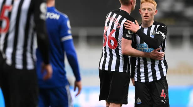 Newcastle United midfielder Sean Longstaff and his brother Matty in January 2021. (Pic: Getty Images)