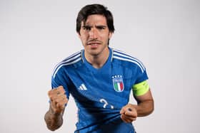 Newcastle United new signing Sandro Tonali. session at Centro di Preparazione Olimpica on June 15, 2023 in Tirrenia, Italy. (Photo by Tullio M. Puglia/Getty Images)