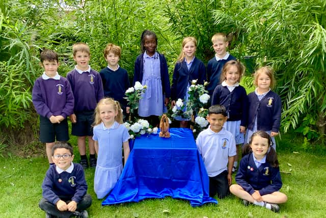 Pupils of St Gregory’s Catholic Primary School, South Shields.