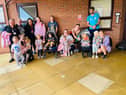 Young mum's group at Bright Futures visiting Harton Grange Care Home