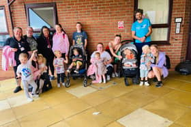 Young mum's group at Bright Futures visiting Harton Grange Care Home