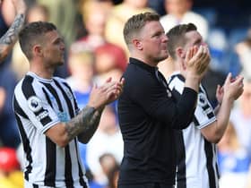Newcastle United head coach Eddie Howe.  (Photo by Alex Davidson/Getty Images)