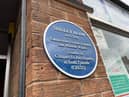 The Blue Plaque for Shuley Alam on Fowler Street, in South Shields.