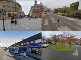 The most crime was reported in and around these locations in May 2023. Photo: Google Maps.