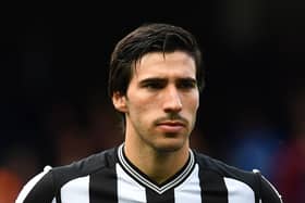 Newcastle United’s £52million midfielder Sandro Tonali. (Photo by Mark Runnacles/Getty Images)